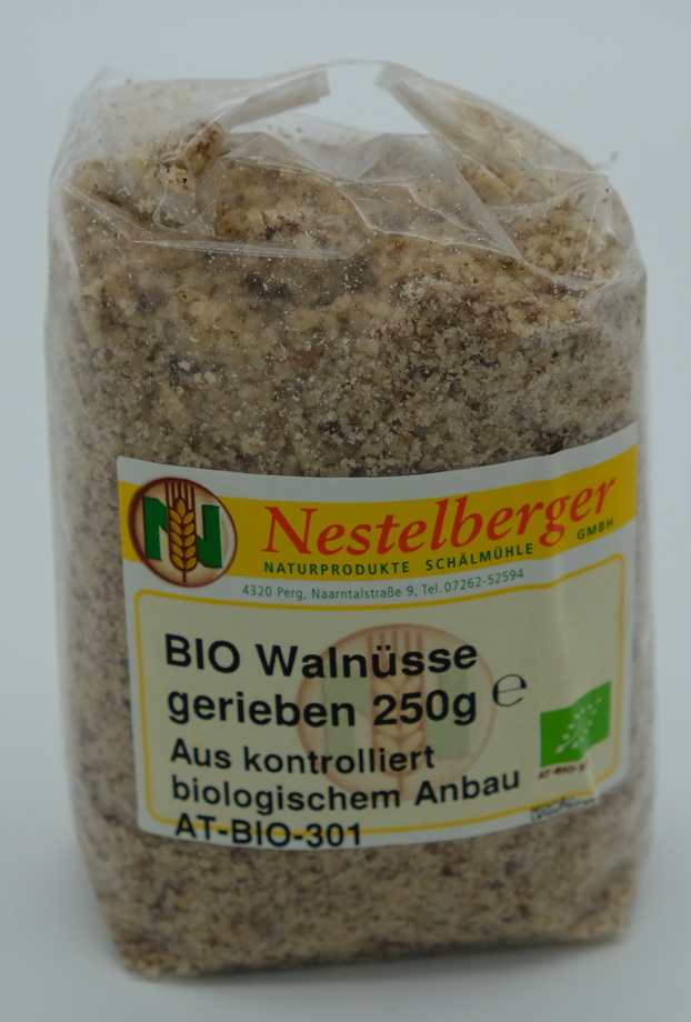 Walnüsse, gerieben, 250g