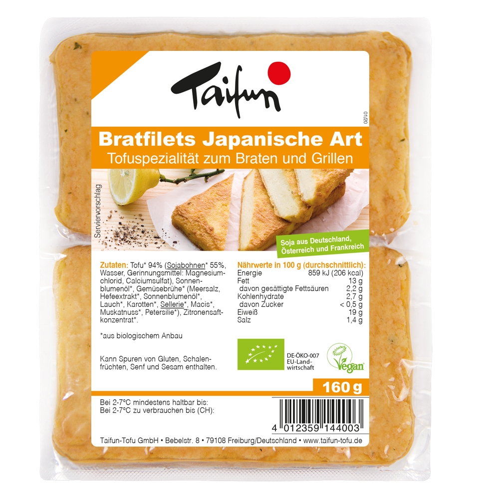 vegane Japanische-Bratfilets, 160g