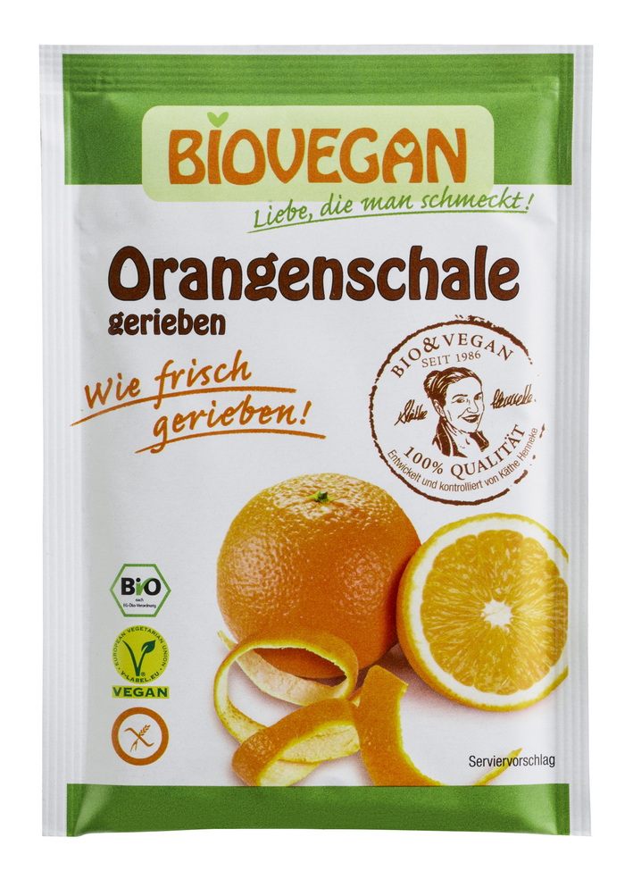 Orangenschale, gerieben, 9g