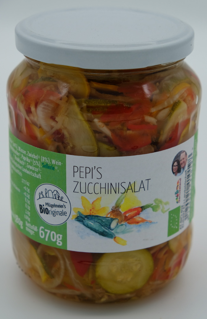 Zucchinisalat im Glas, 670g