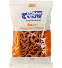 Dinkel-Knusperbrezeln mit Sesam, 125g