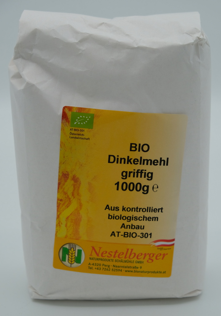 Dinkelmehl, griffig, 1kg