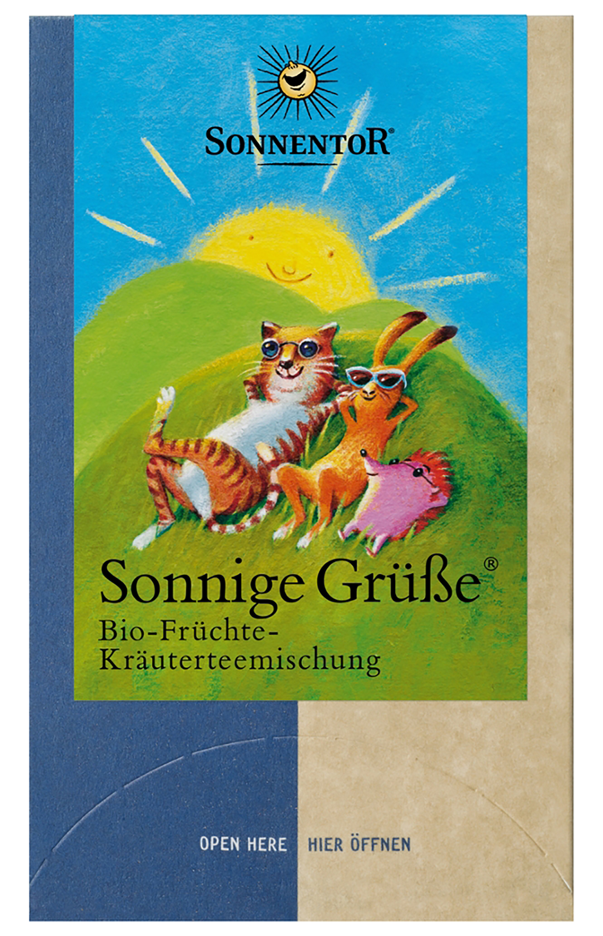 Sonnige Grüße, Früchte-Kräutermischung, 18 Beutel, 45g