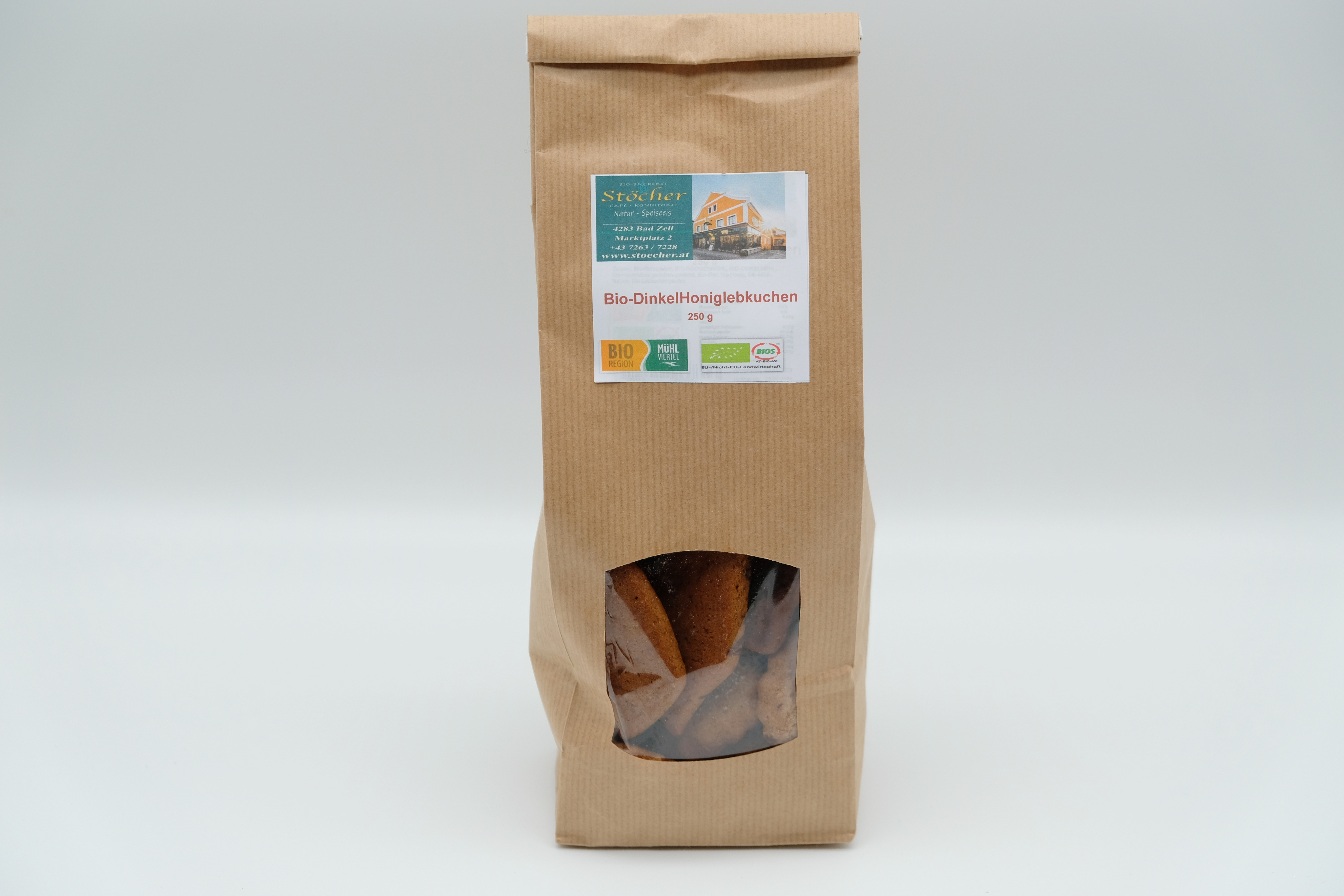 Dinkel-Honiglebkuchen, 250g