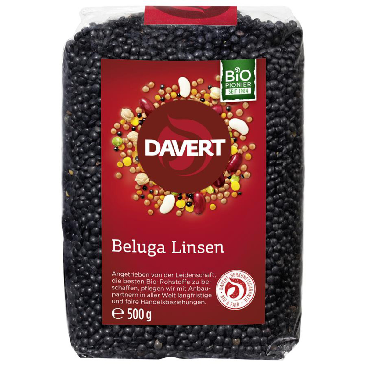 Belugalinsen, schwarz, 500g